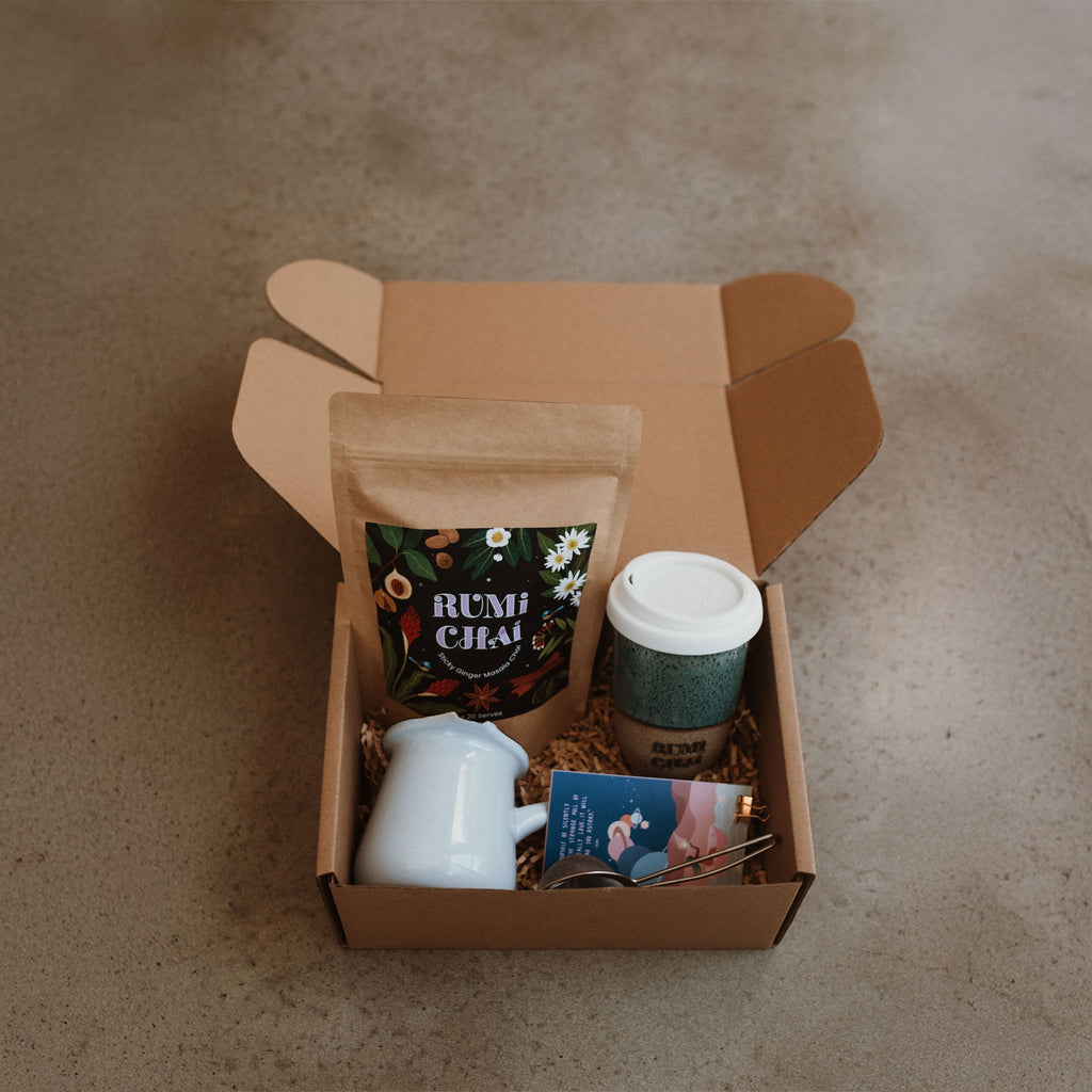 Rumi Chai Sticky Ginger Masala Ritual Home Brew Kit + Add Ons